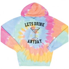 Unisex Tie-Dye Fleece Hoodie