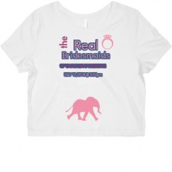 Ladies Slim Fit Crop Top Tee