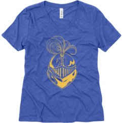 Ladies Relaxed Fit Super Soft Triblend V-Neck Tee