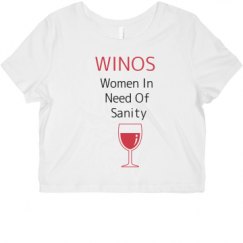 Ladies Slim Fit Crop Top Tee