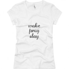 Ladies Slim Fit Basic Promo Jersey Tee