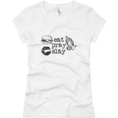 Ladies Slim Fit Basic Promo Jersey Tee