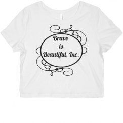 Ladies Slim Fit Crop Top Tee