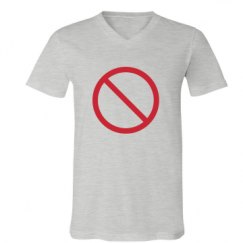 Unisex V-Neck Jersey Tee