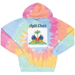 Unisex Tie-Dye Fleece Hoodie