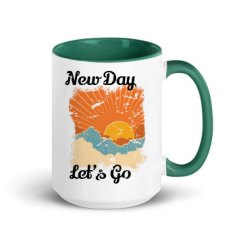 15oz Ceramic Mug with Color Inside