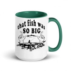 15oz Ceramic Mug with Color Inside