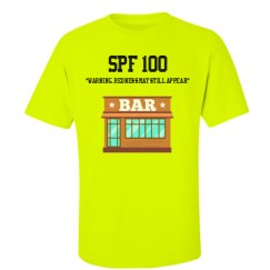 Unisex Ultra Cotton Safety Neon Crewneck Tee