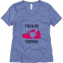Ladies Relaxed Fit Super Soft Triblend V-Neck Tee