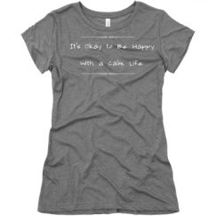 Ladies Slim Fit Super Soft Triblend Tee