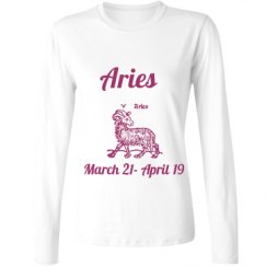 Ladies Relaxed Fit Basic Long Sleeve Tee