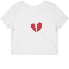 Ladies Slim Fit Crop Top Tee