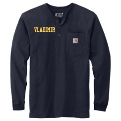 Unisex Carhartt Long Sleeve Henley Tee 