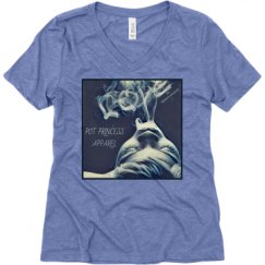 Ladies Relaxed Fit Super Soft Triblend V-Neck Tee