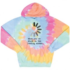 Unisex Tie-Dye Fleece Hoodie