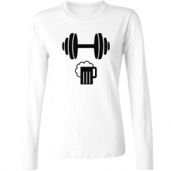 Ladies Relaxed Fit Basic Long Sleeve Tee