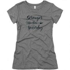 Ladies Slim Fit Super Soft Triblend Tee
