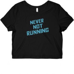 Ladies Slim Fit Crop Top Tee