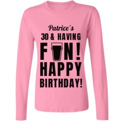 Ladies Relaxed Fit Basic Long Sleeve Tee