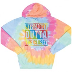 Unisex Tie-Dye Fleece Hoodie