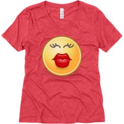 Ladies Relaxed Fit Super Soft Triblend V-Neck Tee