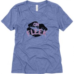Ladies Relaxed Fit Super Soft Triblend V-Neck Tee