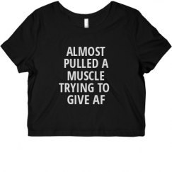 Ladies Slim Fit Crop Top Tee