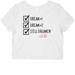 Ladies Slim Fit Crop Top Tee