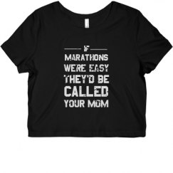 Ladies Slim Fit Crop Top Tee