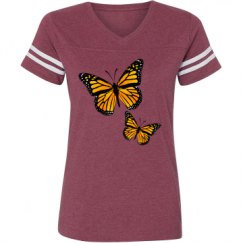 Ladies Relaxed Fit Vintage Sports Tee