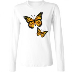 Ladies Relaxed Fit Basic Long Sleeve Tee