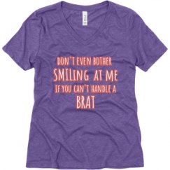 Ladies Relaxed Fit Super Soft Triblend V-Neck Tee