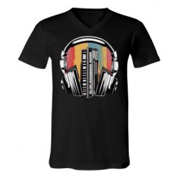 Unisex V-Neck Jersey Tee