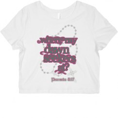 Ladies Slim Fit Crop Top Tee