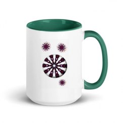 15oz Ceramic Mug with Color Inside