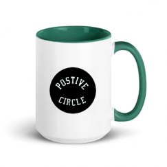 15oz Ceramic Mug with Color Inside