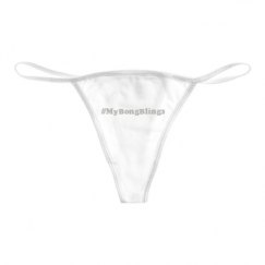 Basic White Thong Underwear