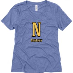 Ladies Relaxed Fit Super Soft Triblend V-Neck Tee