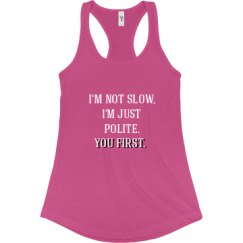 Ladies Slim Fit Racerback Tank Top