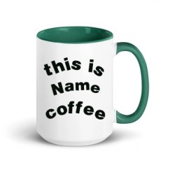 15oz Ceramic Mug with Color Inside