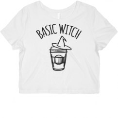 Ladies Slim Fit Crop Top Tee