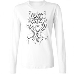 Ladies Relaxed Fit Basic Long Sleeve Tee