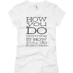 Ladies Slim Fit Basic Promo Jersey Tee