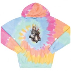 Unisex Tie-Dye Fleece Hoodie