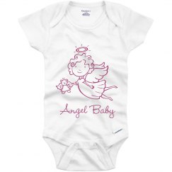 baby angel onesie