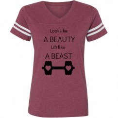 Ladies Relaxed Fit Vintage Sports Tee