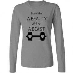 Ladies Relaxed Fit Basic Long Sleeve Tee