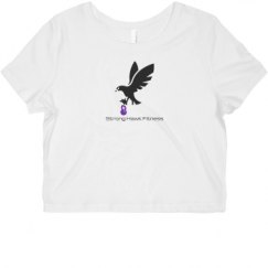 Ladies Slim Fit Crop Top Tee