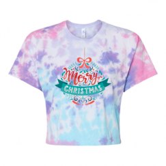 Women's Tie Dye Crop Top Tee