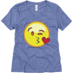 Ladies Relaxed Fit Super Soft Triblend V-Neck Tee